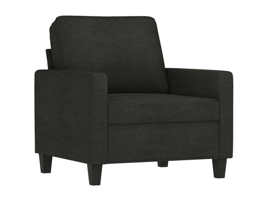 Ensemble de canapés 3 pcs avec coussins Noir Tissu GBEL83112