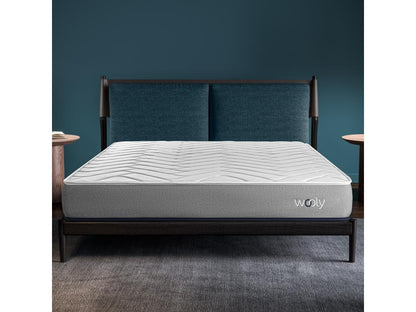 Matelas Chicyla One M 140x200 cm - Mousse mémoire de Forme adaptative - 7 Zones Blue - Latex HR - Confort Optimal - Equilibré - Hypoallergénique SBKS08700