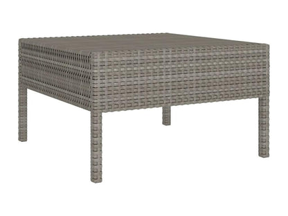 Salon de jardin 12 pcs avec coussins Résine tressée Gris KOFV90775