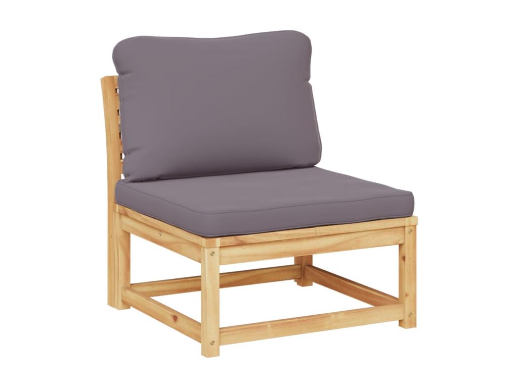 Salon de jardin avec coussins bois massif d'Domopure CEOP68830