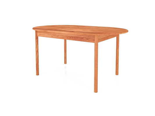Chicyla - Table ovale en coeur de hêtre huilé naturel 90x140 UKYB64532