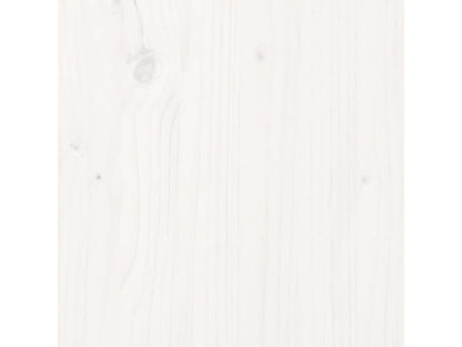 Table de chevet Blanc 40x35x61.5 cm Bois de pin massif EXMM43987