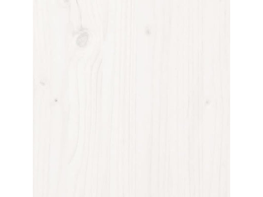 Table de chevet Blanc 40x35x61.5 cm Bois de pin massif EXMM43987