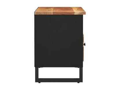 Meuble TV 80x33x46 cm bois d'Domopure solide et bois d'ingénierie CLWX20815