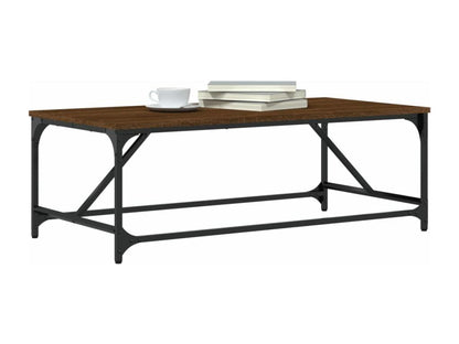 Table basse Chêne marron 100x50x35 cm Bois d'ingénierie AFCR26198