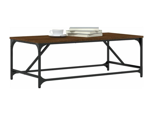 Table basse Chêne marron 100x50x35 cm Bois d'ingénierie AFCR26198