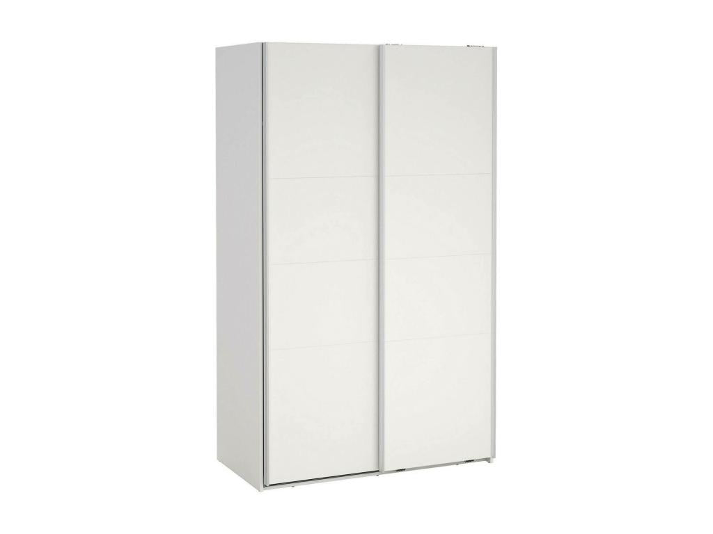 Armoire polyvalente à 2 portes Domopure Meubles multifonctionnels Casier à chaussures Support à chaussures pour armoire 119x65 h200 cm Blanc ITRM28860