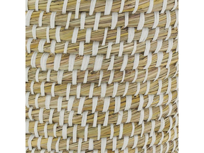 Corbeille à papier en jonc naturel et plastique recyclé DBUF70544