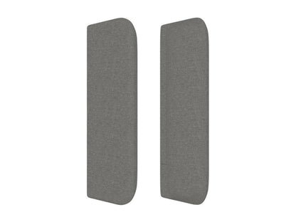 Tête de lit avec oreilles Gris foncé 147x16x78/88 cm Tissu BHRG61785