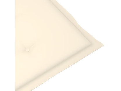 Chaises inclinables de jardin lot de 3 et coussins Bois Domopure ZZIL93027