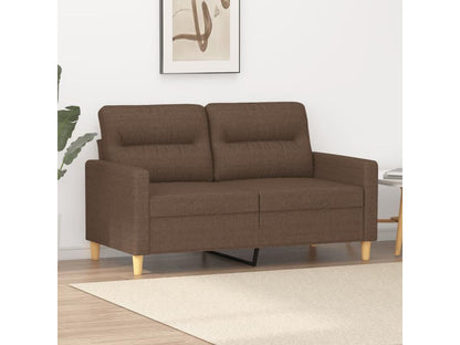 Canapé à 2 places Marron 120 cm Tissu ZEDA35251