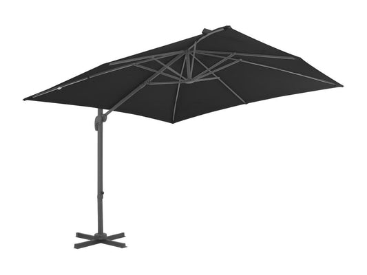 Parasol en porte-à-faux Mât en aluminium 300x300 cm Anthracite PTWF37845