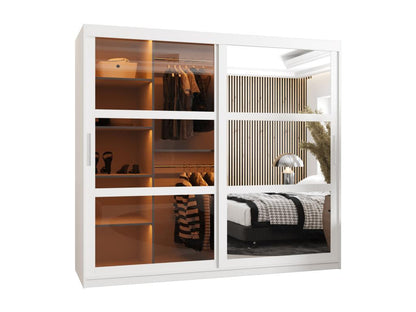 ARMOIRE DOME 2 À PORTES COULISSANTES 200/200/62 2 Portes blanc QUCF80369