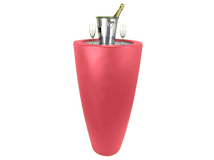 Pot Conique 3 En 1pot De Fleurs- Mange Debout-seau A Champagne Dessus Inox UBXF85392