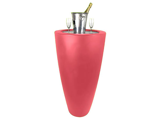 Pot Conique 3 En 1pot De Fleurs- Mange Debout-seau A Champagne Dessus Inox UBXF85392