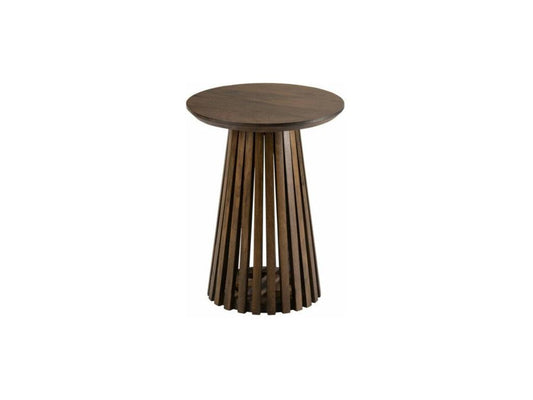 Table d'Appoint Design en Bois Meublori 40cm Marron