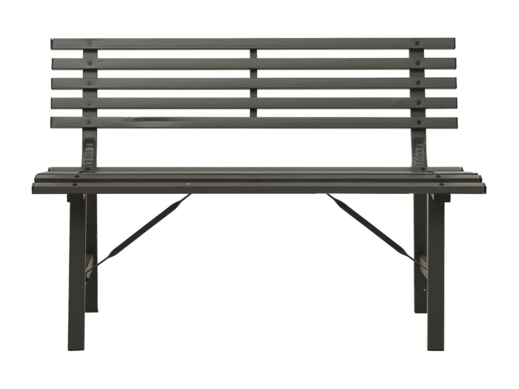 Banc de jardin meuble noire 110x59x76.5 cm 02 0011166 TGWB59652