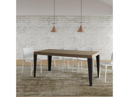 Table extensible 90x180/440 cm Flame Premium Meublori pieds anthracite