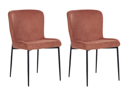Lot de 2 chaises de salle à manger Domopure Marron ACYY44539