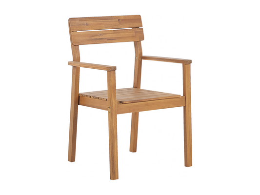 Lot de 4 chaises de jardin Domopure Marron EQWO74588