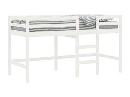 Lit mezzanine d'enfants sans matelas avec échelle 90x200 cm QCLD94304