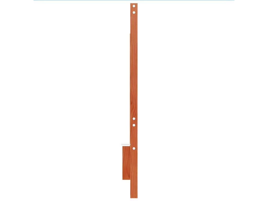 Tête de lit cire marron 135 cm bois massif de pin TWXX07952