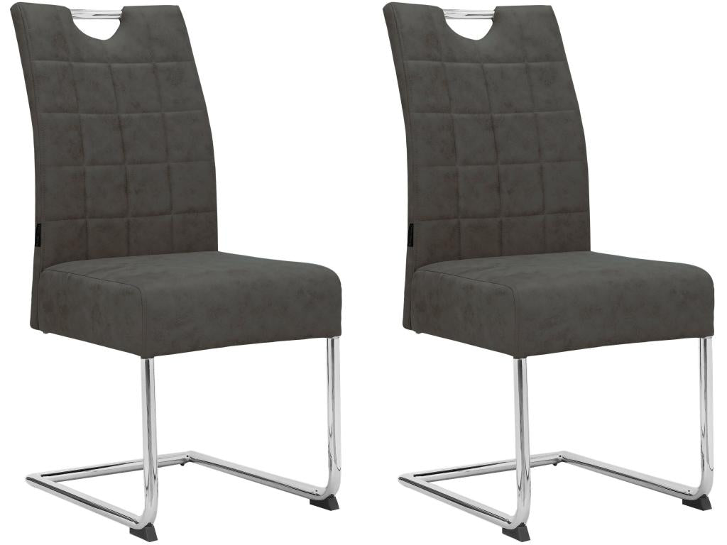 Chaise de salle à manger 2 Pack Anthracite JCDR92227