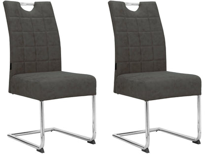 Chaise de salle à manger 2 Pack Anthracite JCDR92227