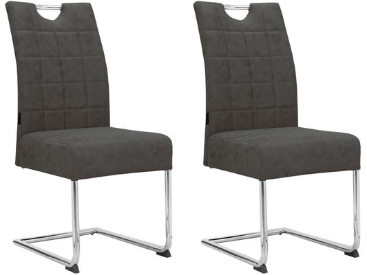 Chaise de salle à manger 2 Pack Anthracite JCDR92227