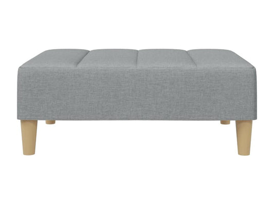 Repose-pied gris clair 77x55x31 cm tissu SOPB47683