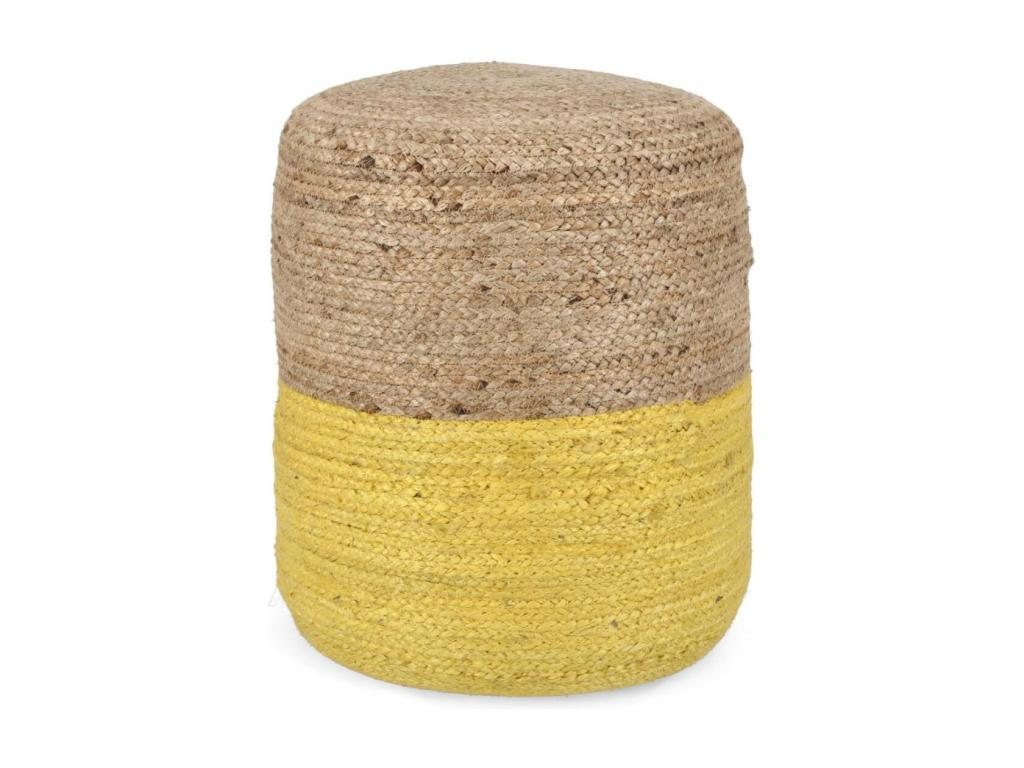 Pouf rond tressé en Domopure D45 - Domopure RTUR32324