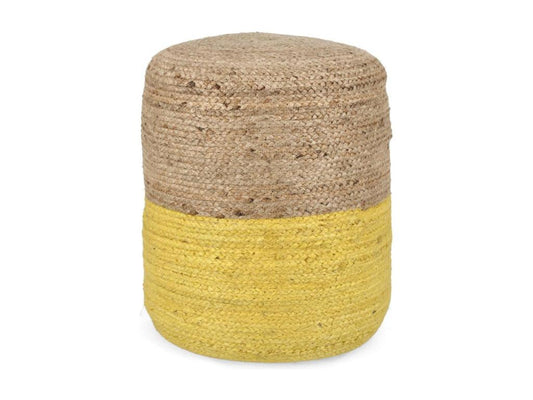 Pouf rond tressé en Domopure D45 - Domopure RTUR32324