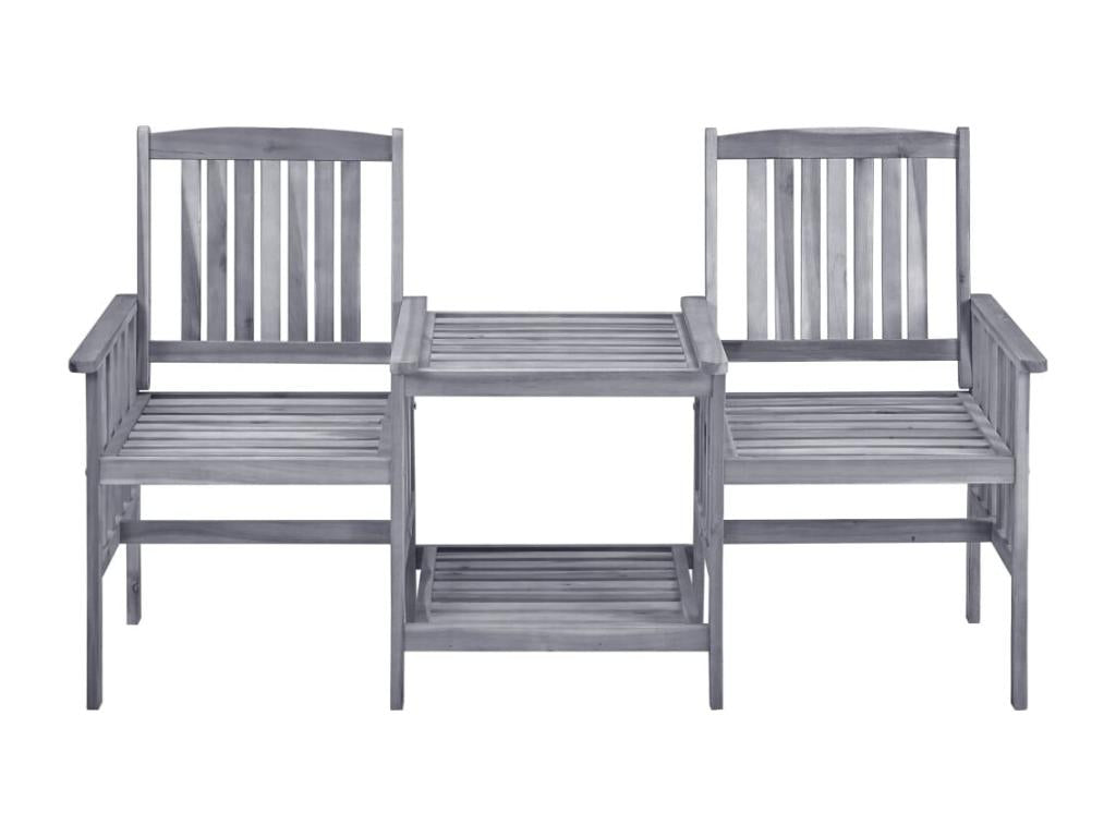 Chaises de jardin avec table à thé et coussins Domopure solide DLCQ42480