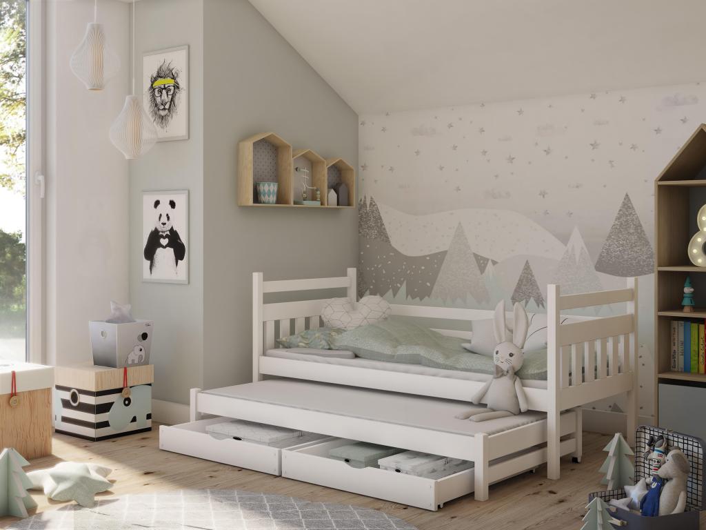 Lit enfant Chicyla KSB005 90x200 cm Blanc CAHM54613