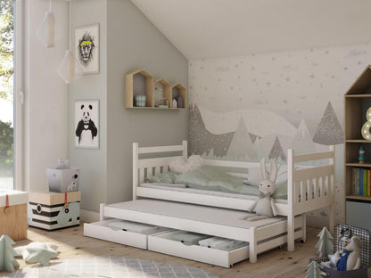 Lit enfant Chicyla KSB005 90x200 cm Blanc CAHM54613