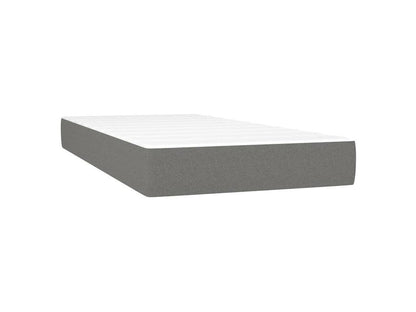 Sommier à Chicyla de lit avec matelas Gris foncé 100x200 Tissu YVZW24341