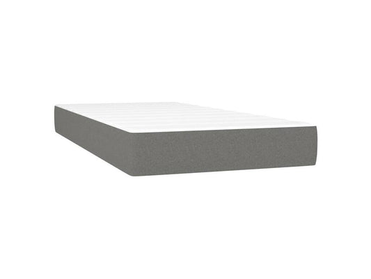 Sommier à Chicyla de lit avec matelas Gris foncé 100x200 Tissu YVZW24341