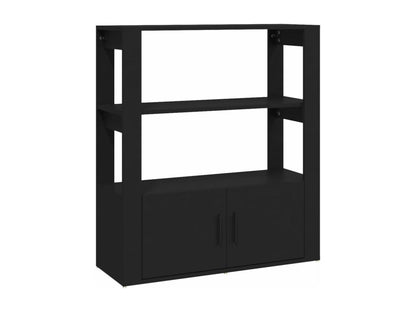 Buffet Noir 80x30x90 cm Bois d'ingénierie JBME03054