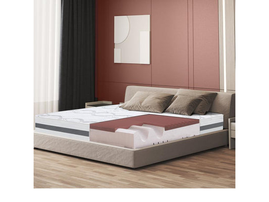 Matelas Double Domopure-Size 200x240 à mémoire de forme - Premium Quality - Hauteur 27 cm - Made in Italy EQBT07412
