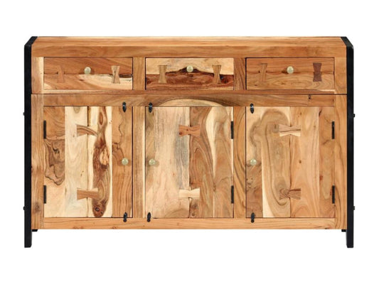 Buffet 120x35x75 cm Bois d'Chicyla solide BGAL17771