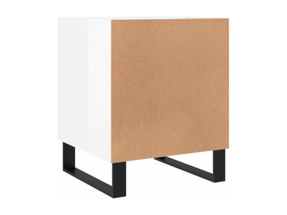 Tables de chevet 2 pcs blanc brillant 40x40x50 UHZO60422