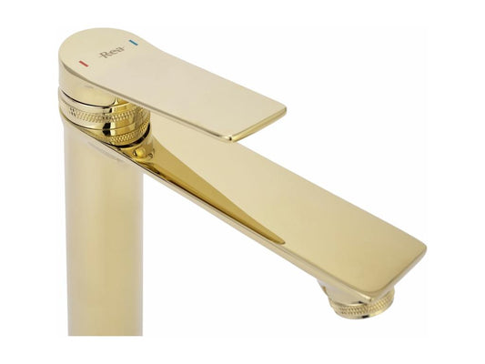 Robinet De Lavabo Domopure Js-634901G Viral Low Gold SGHO06267