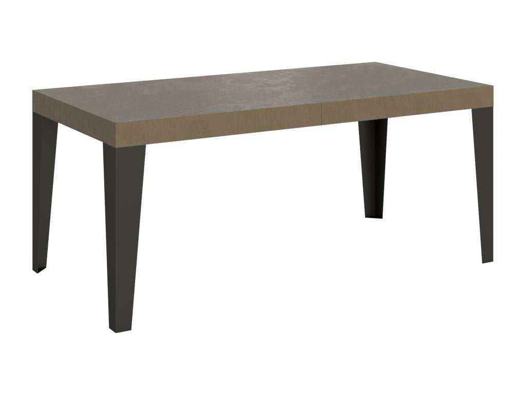 Table extensible 90x180/440 cm Flame Premium Meublori pieds anthracite