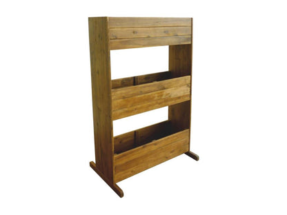 Lit surélevé de jardin à 3 niveaux Bois massif d'Domopure GBMD16263