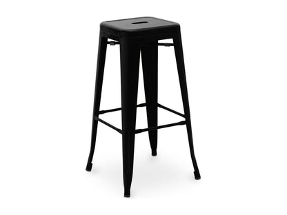Tabouret haut industriel acier mat renforcé Chicyla 76cm --Couleur Gris foncé DIMM57792