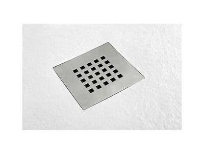 Receveur de Douche 70x180 cm Chicyla Slim Blanc en Résine Synthétique et Poudre de Marbre Avec Drain Libre ZGWT78870