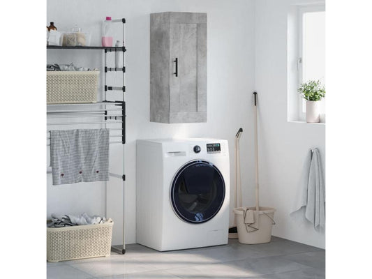 Armoire murale gris béton 34.5x34x90 cm bois d'ingénierie WVRR25886