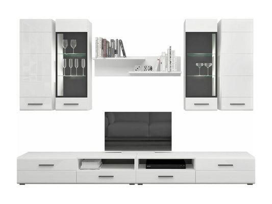 Meuble TV 1 Porte Domopure 140cm Blanc UFFL61893