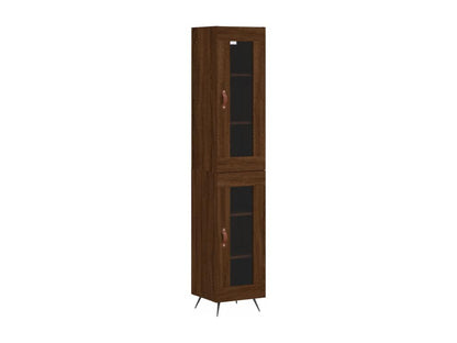 Buffet haut Chêne marron 34.5x34x180 cm Bois d'ingénierie AXXC09784