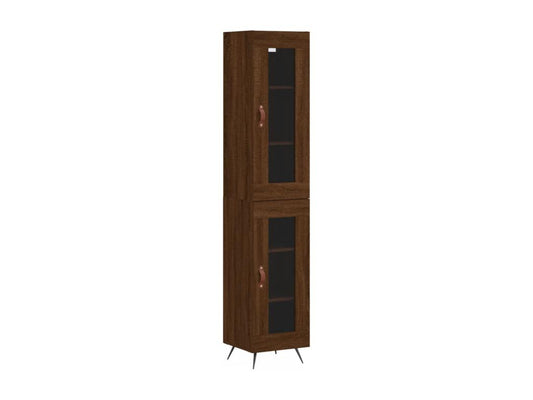 Buffet haut Chêne marron 34.5x34x180 cm Bois d'ingénierie AXXC09784